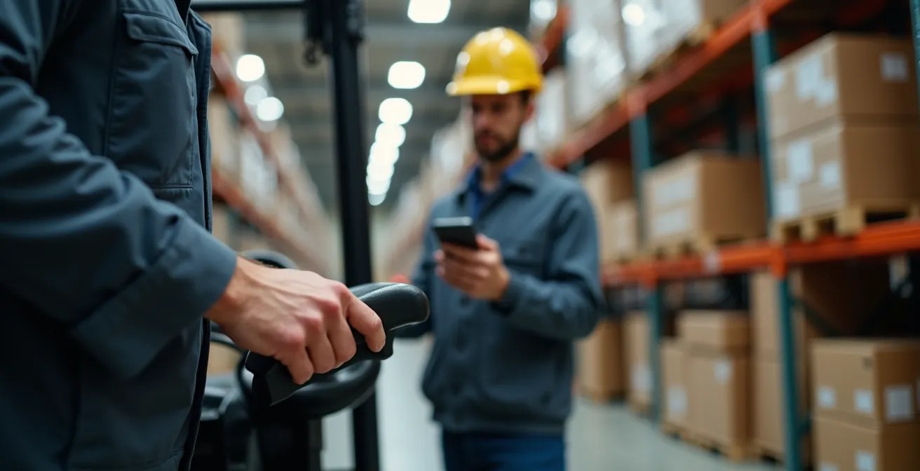 Équipe logistique en action dans un environnement opérationnel